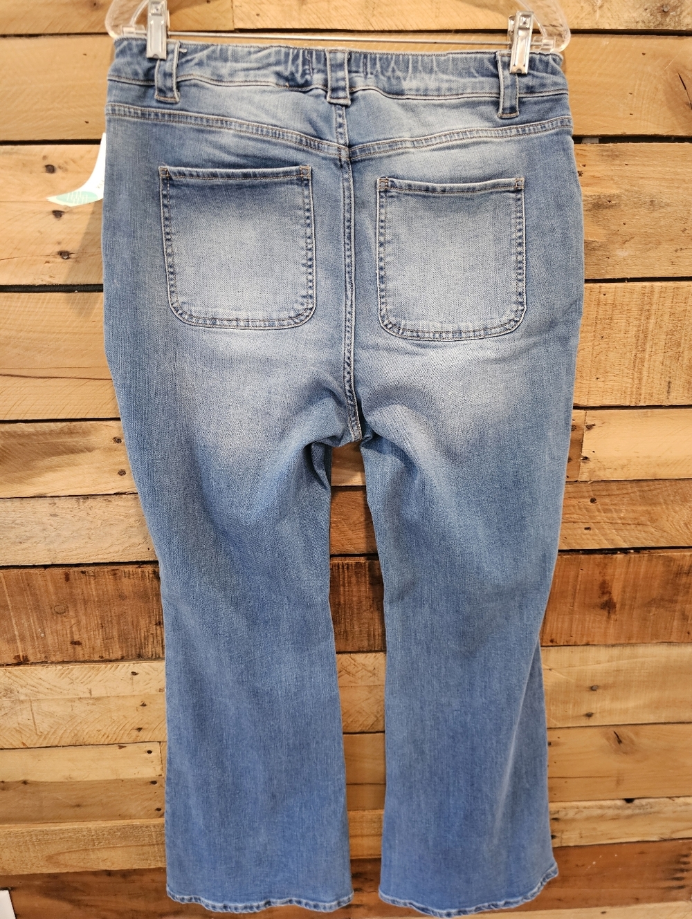 Mason & Belle Faded Light Blue Flare Sailor Jeans size 12/31 - Picture 4 of 7